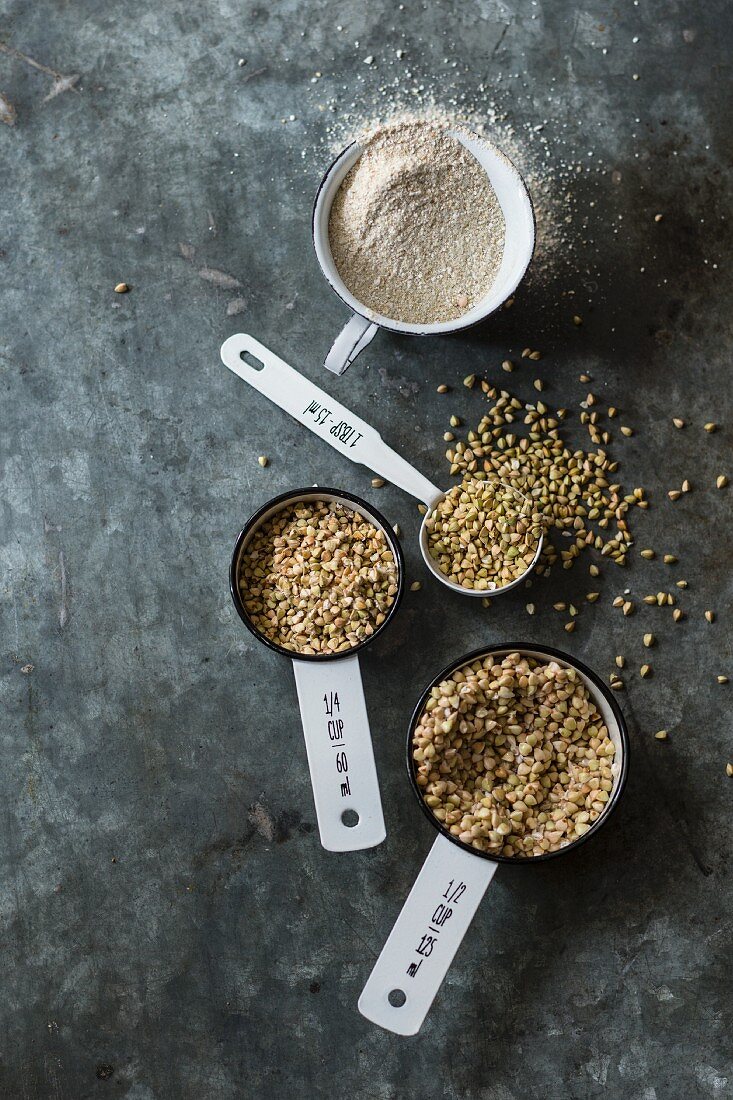 Buckwheat (whole, sprouted and ground to flour)