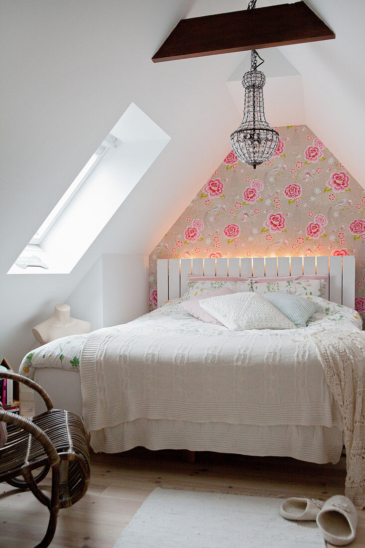 Romantic attic bedroom