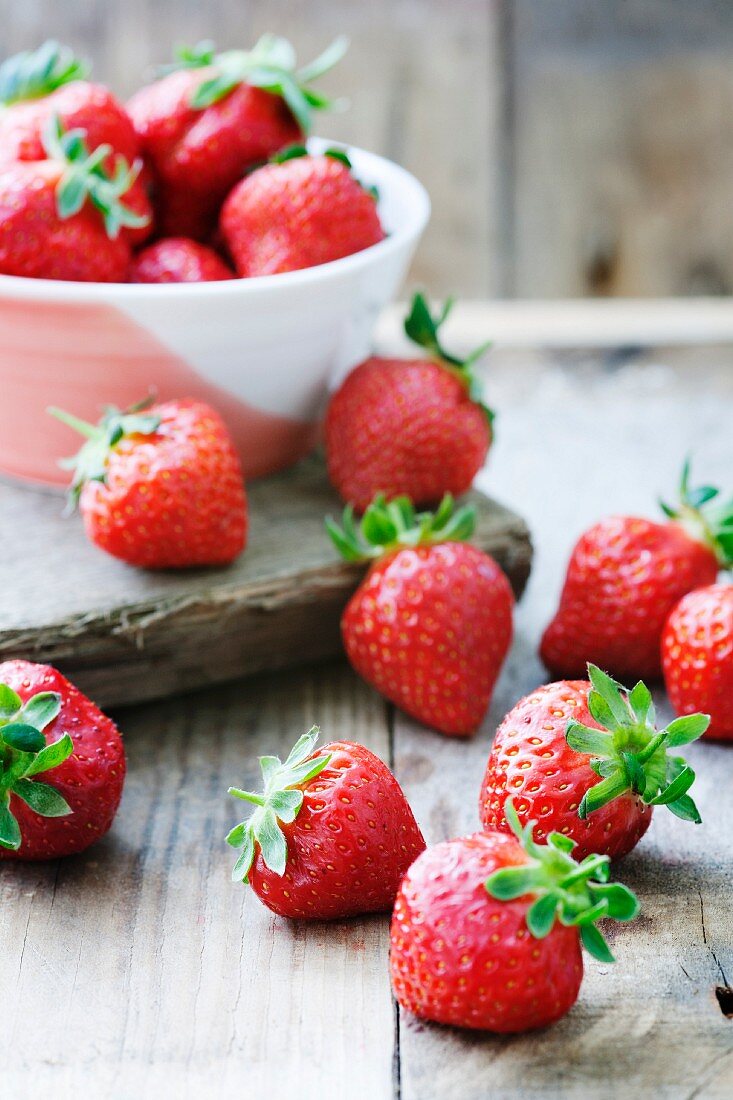 Overall of strawberries