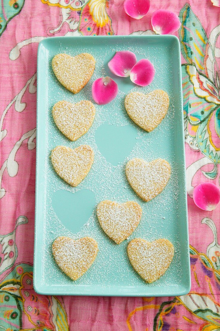 Lemon and Coconut Hearts