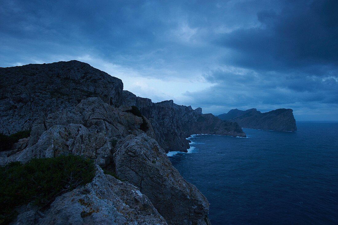 Cap de Formentor im Morgengrauen, Mallorca, Spanien