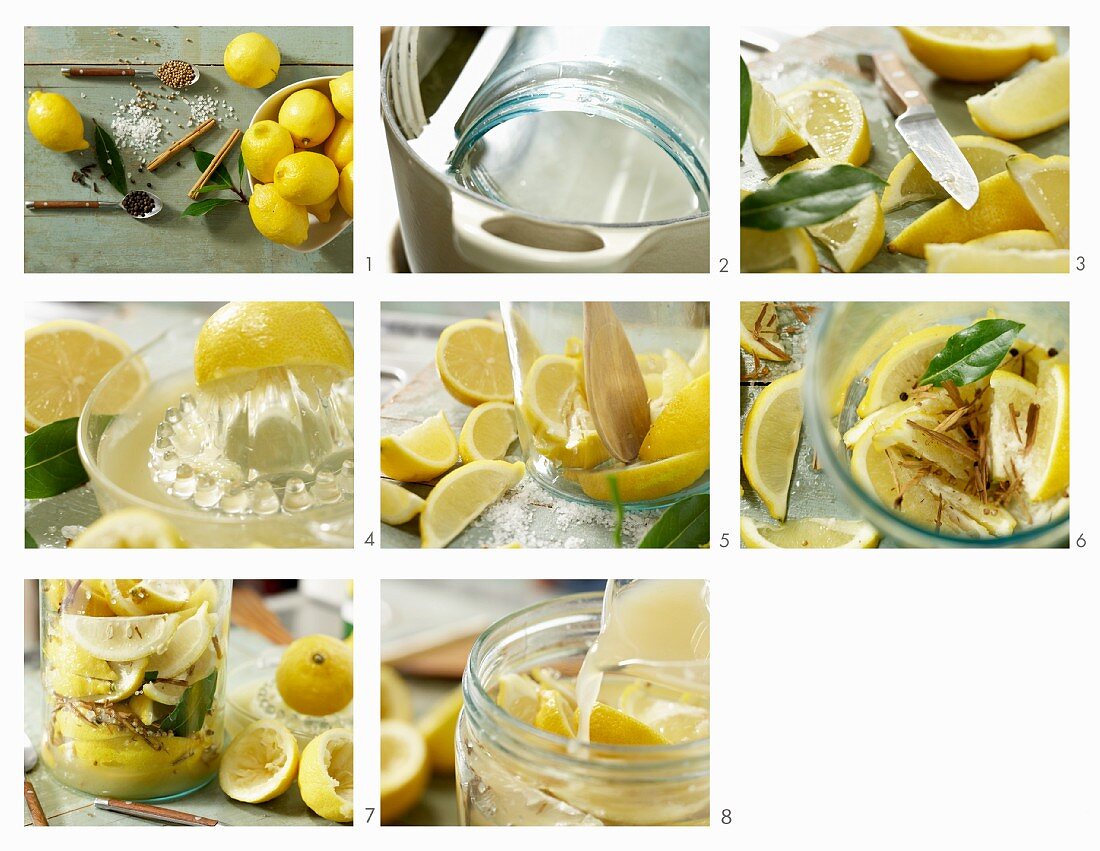 How to make Moroccan preserved lemons with cinnamon and bay leaves