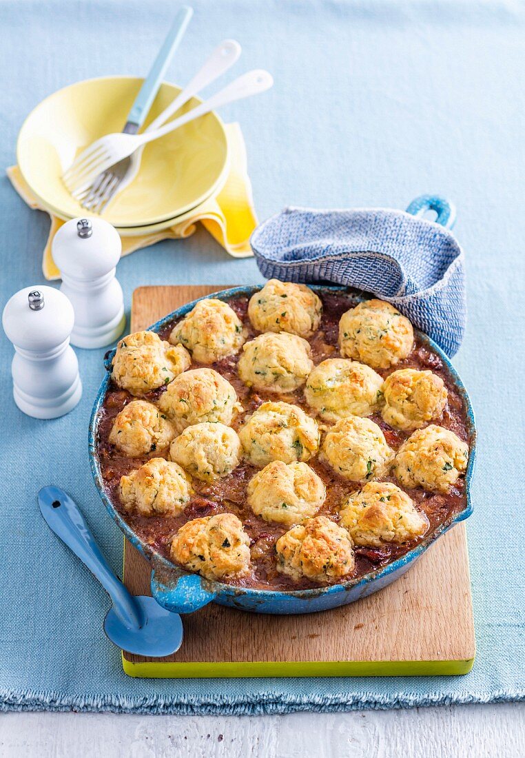 Beef Casserole with Herb Dumplings