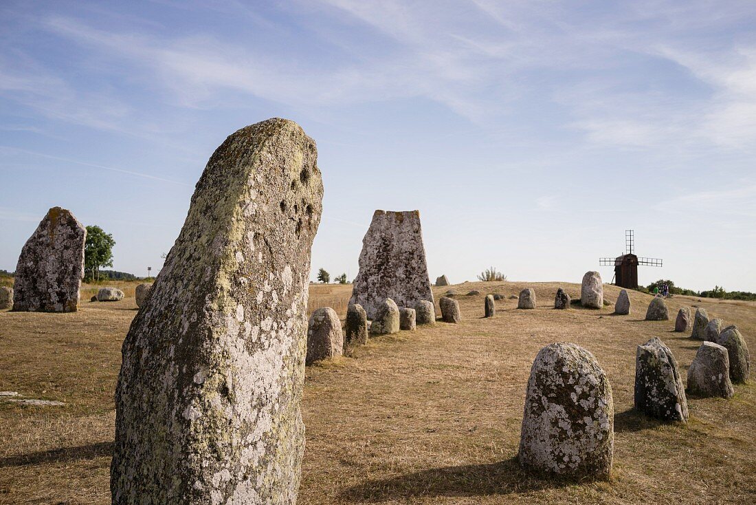 Steinsetzungen auf der Insel Öland, Südschweden