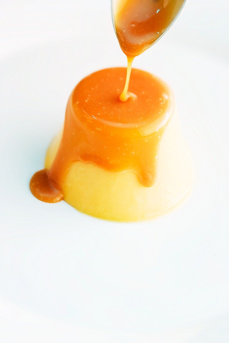 Apricot and passion fruit pannacotta