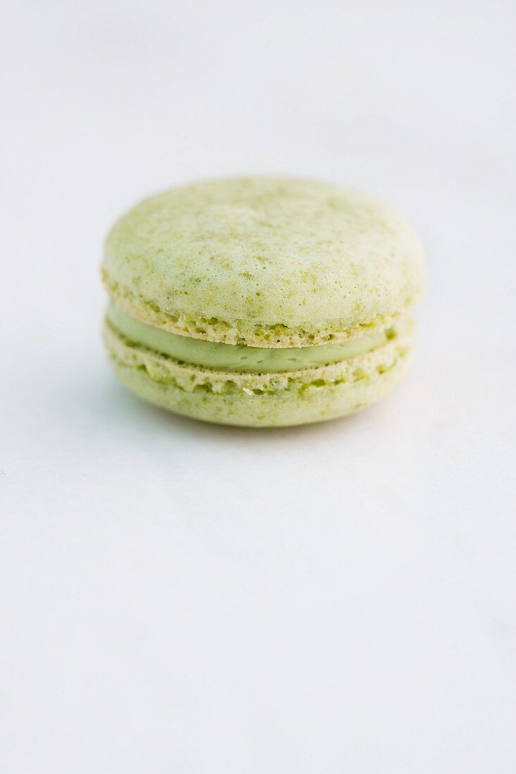 A pistachio macaron