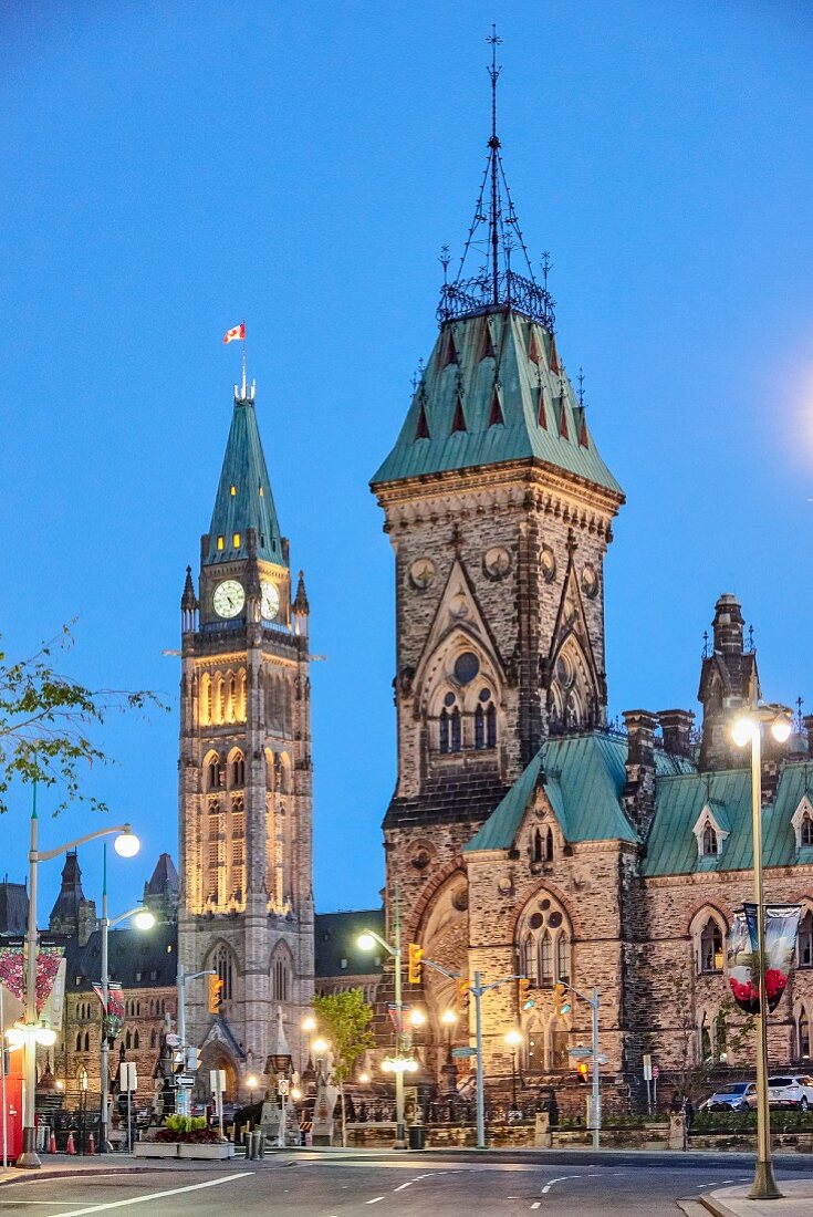 Das kanadische Parlamentsgebäude, Parliament Hill, Ottawa, Kanada