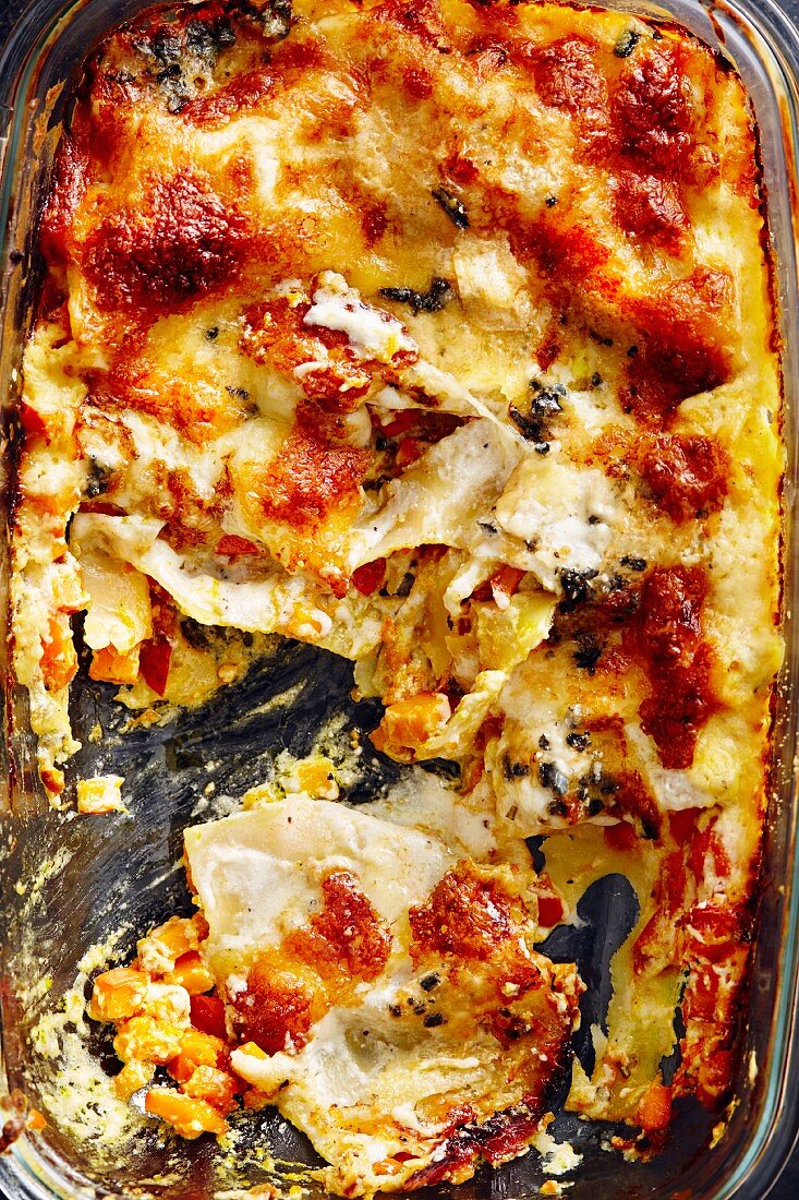 Hokkaido-Lasagne mit Ricotta (Soulfood)