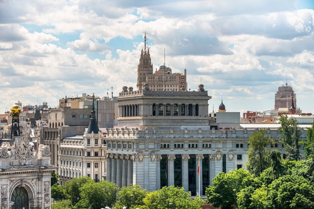 Außenansicht des Kulturzentrums Centro Centro im Palacio de Cibeles, Madrid, Spanien