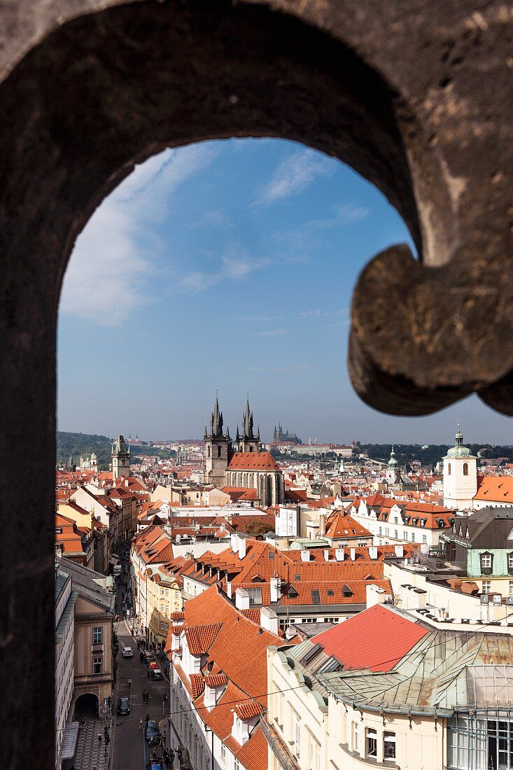 Blick vom Pulverturm, Prag, Tschechien