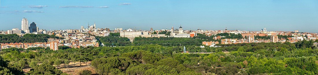 A panorama of Madrid, Spain