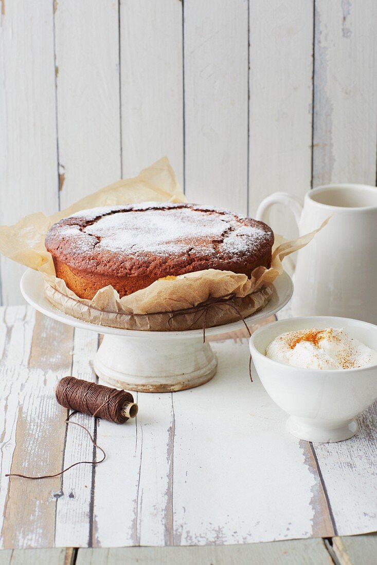 Swiss gingerbread cake made with concentrated pear juice