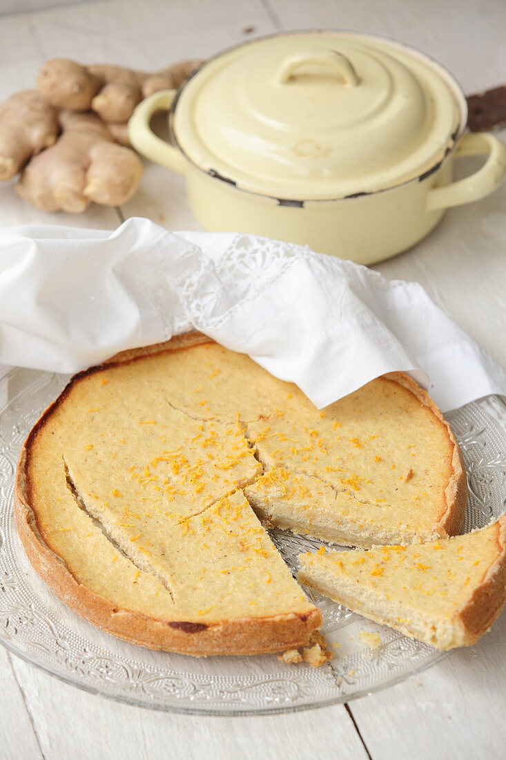 Orange cake with ginger