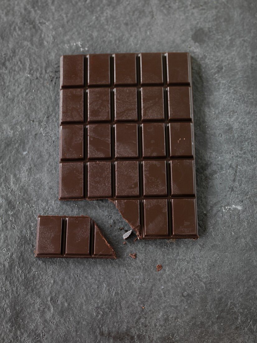 Selbstgemachte dunkle Schokolade (vegan)