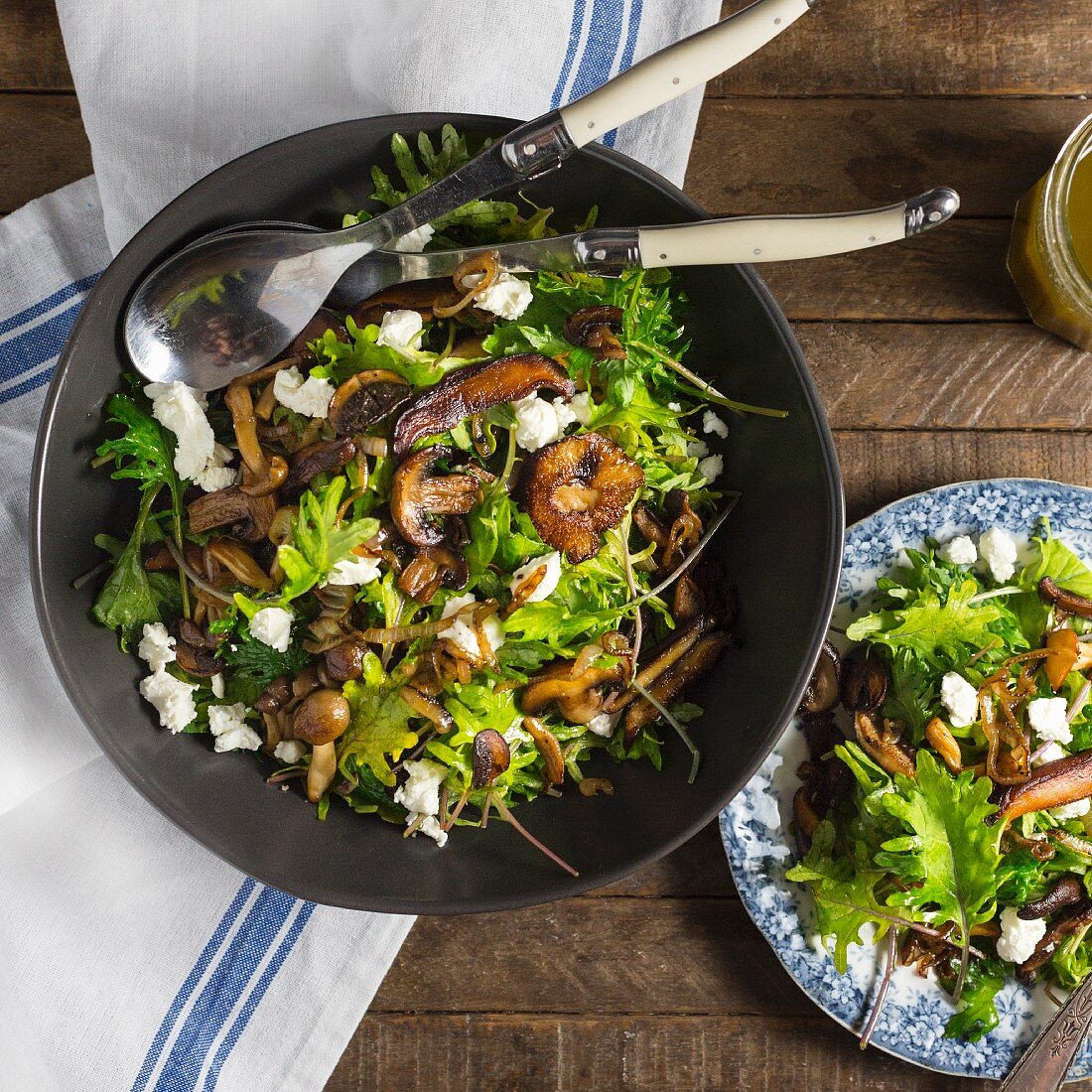 Mushroom and Kale Salad