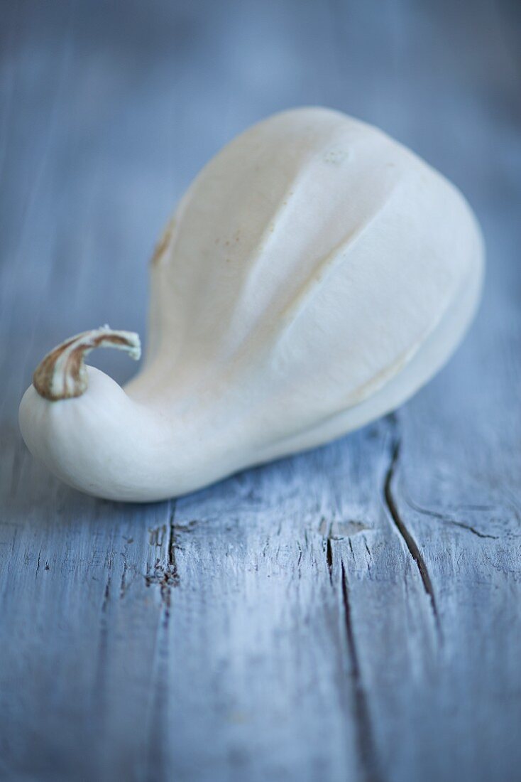 A calabash on a wooden background