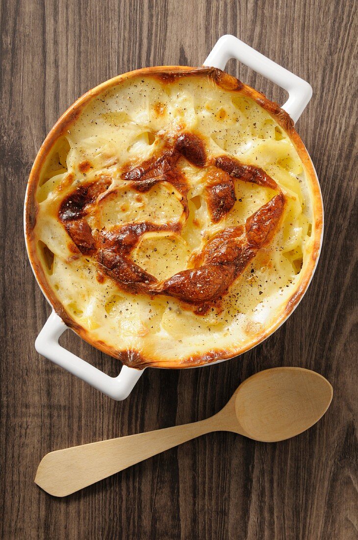 Potato Gratin in Baking Dish