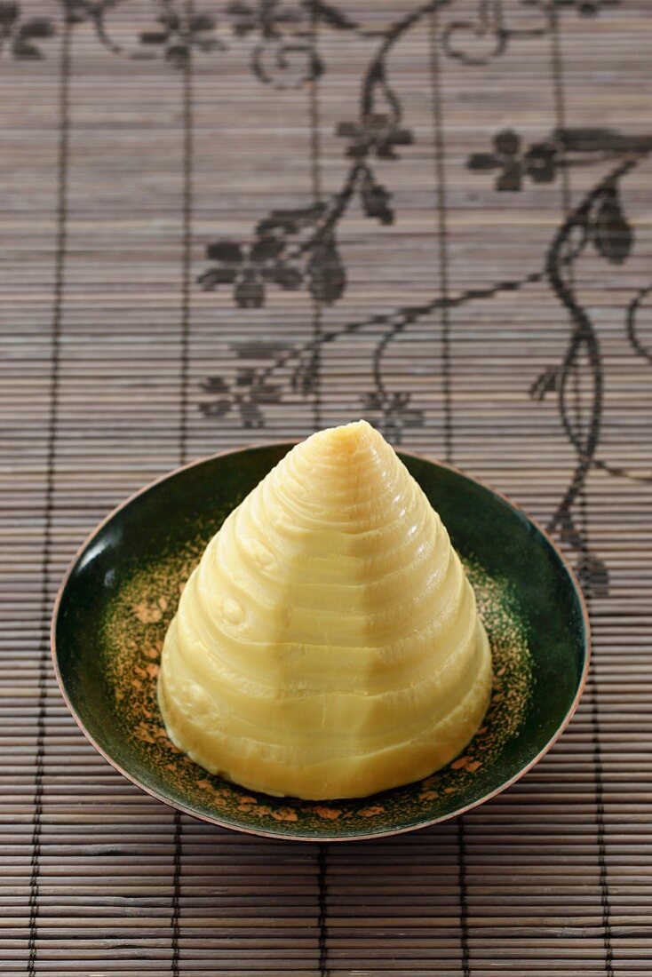 Bamboo shoots on plate