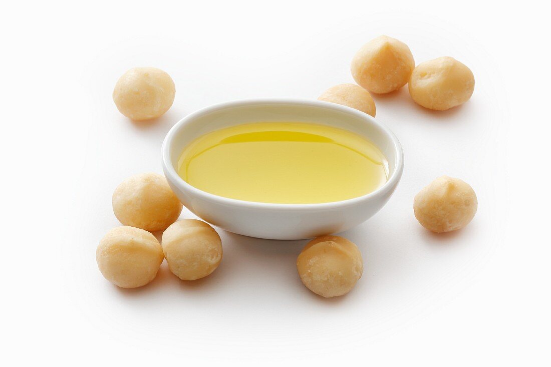 Macadamia oil and macadamia nuts