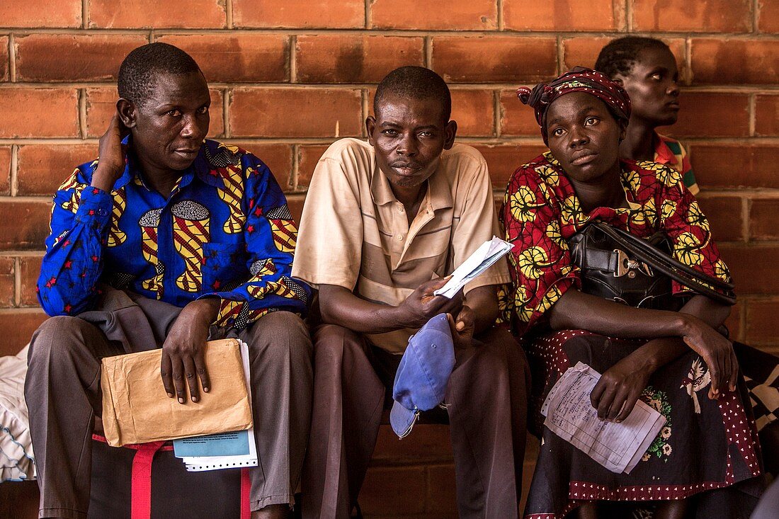 Hospital waiting area, Uganda