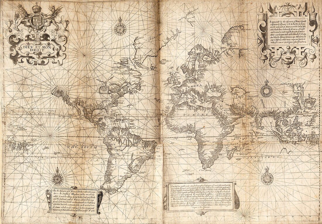 Wright-Molyneux world map, 16th century