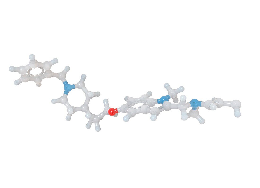 Monoamine oxidase and inhibitor complex, molecular model