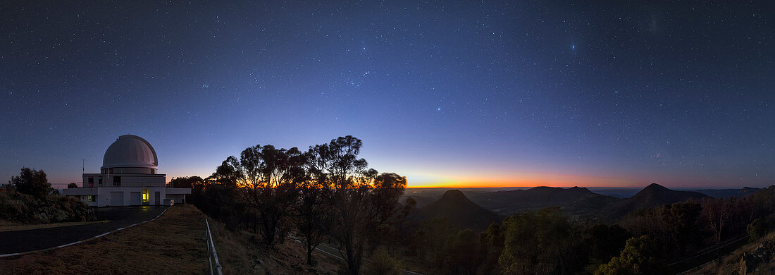 Dawn over Sliding Spring Observatory