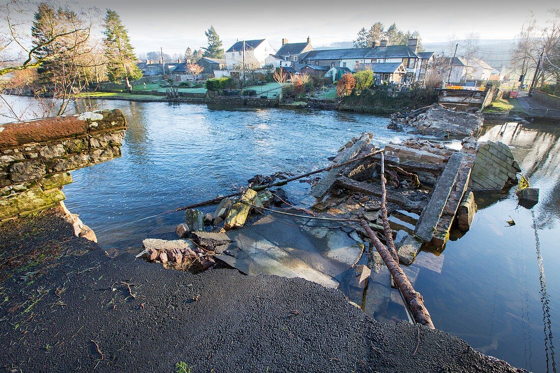 Pooley Bridge, UK, after Storm Desmond