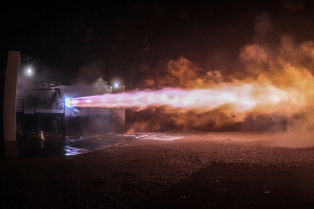 Interplanetary Raptor engine test by SpaceX, 2016
