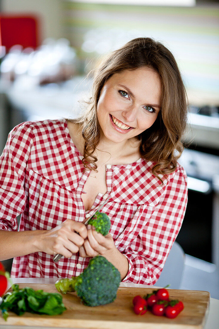 Woman cooking