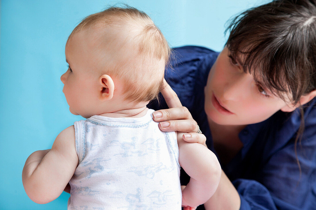 Skin examination of Baby