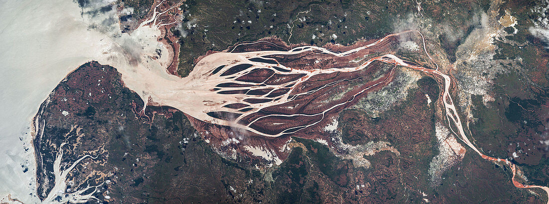 Betsiboka river delta, ISS image