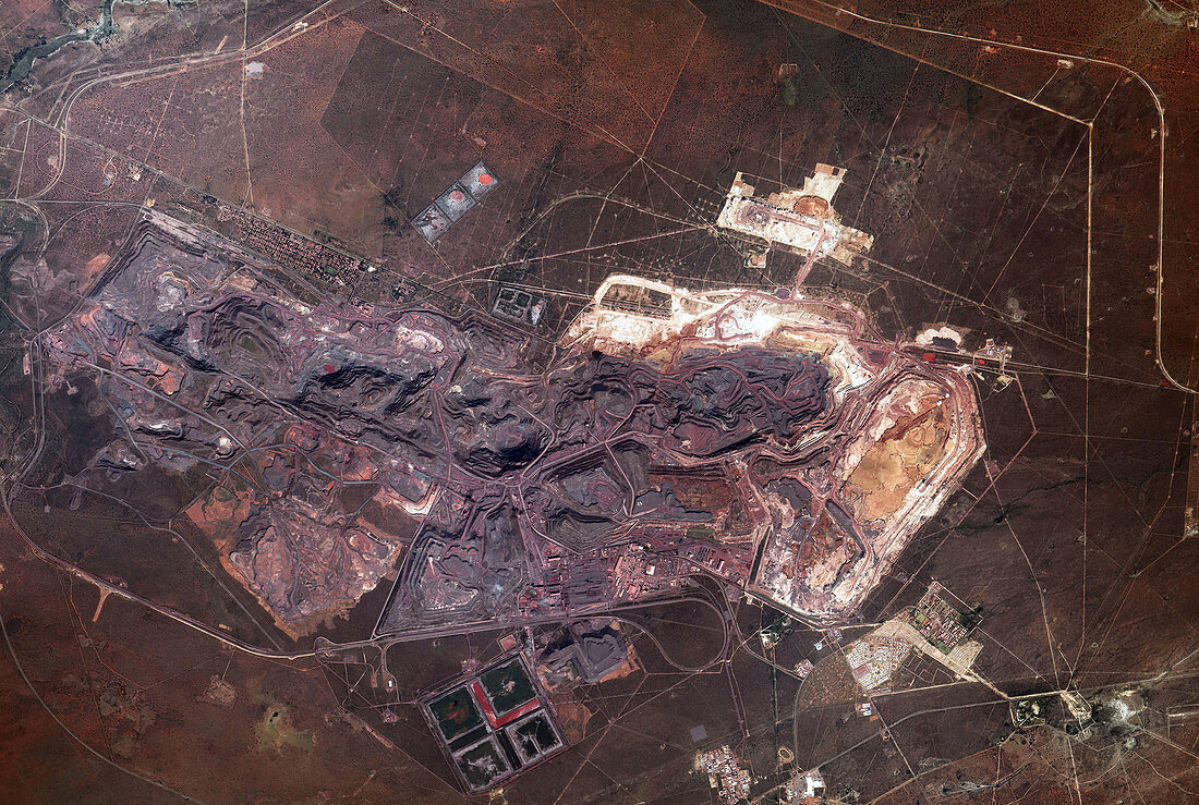 Sishen mine, South Africa, ISS image