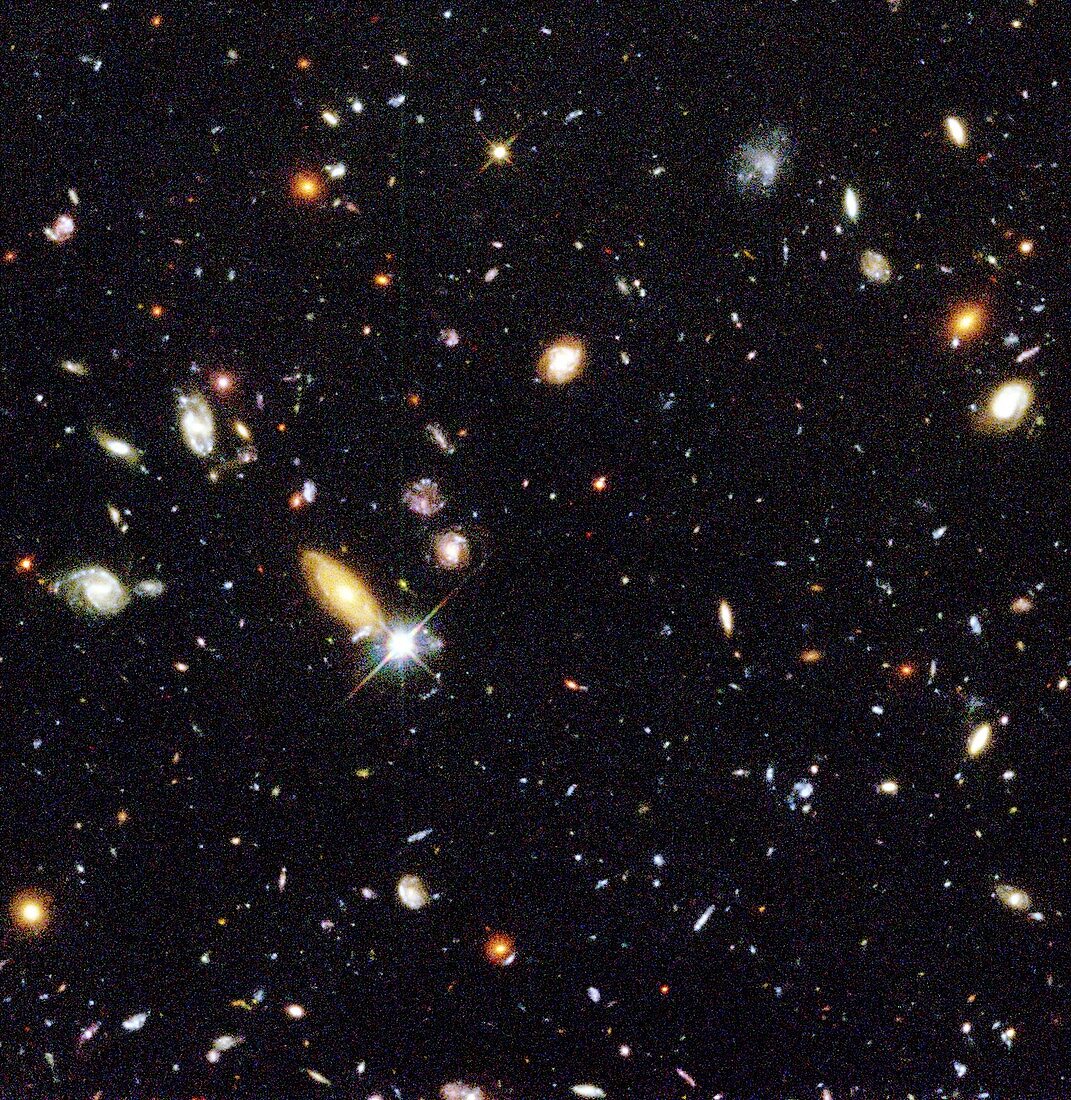 Part of the Hubble Deep Field, 1995