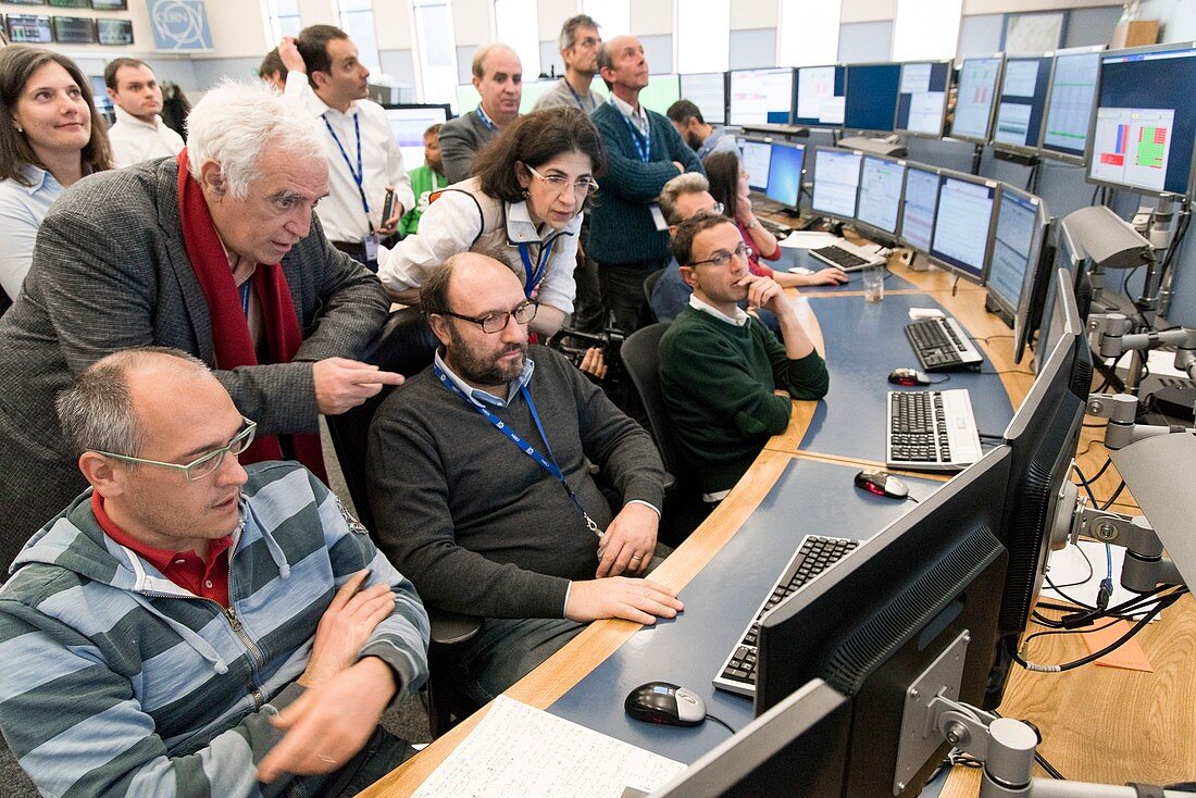 LHC restart at CERN, March 2016