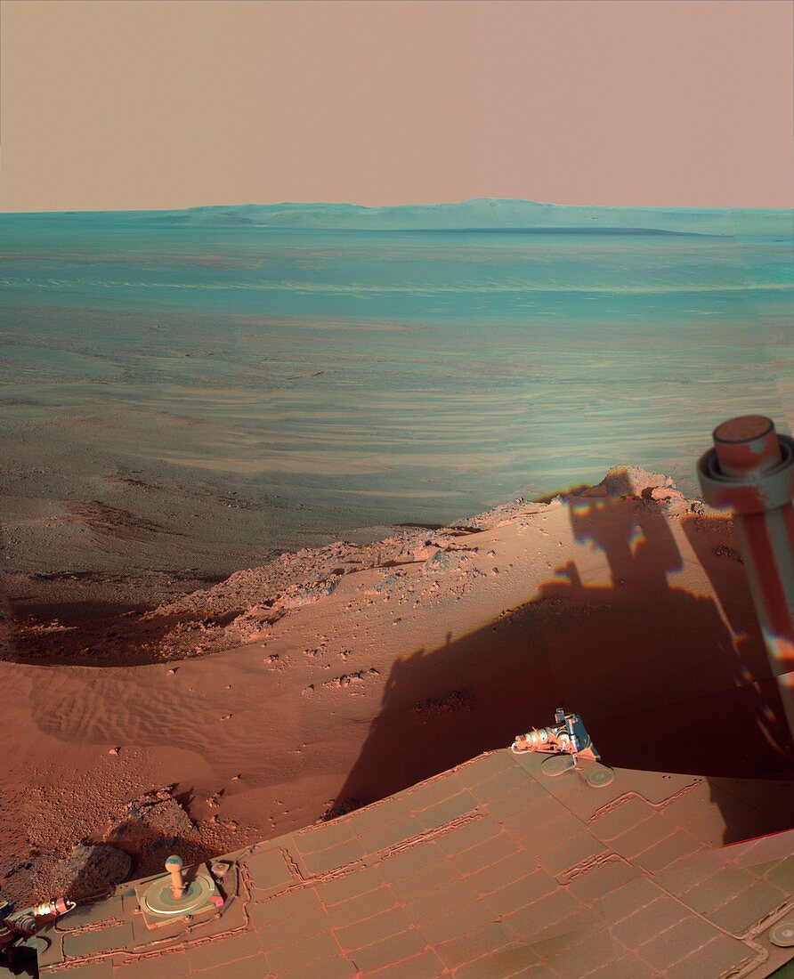 Endeavour Crater,Mars,rover photograph