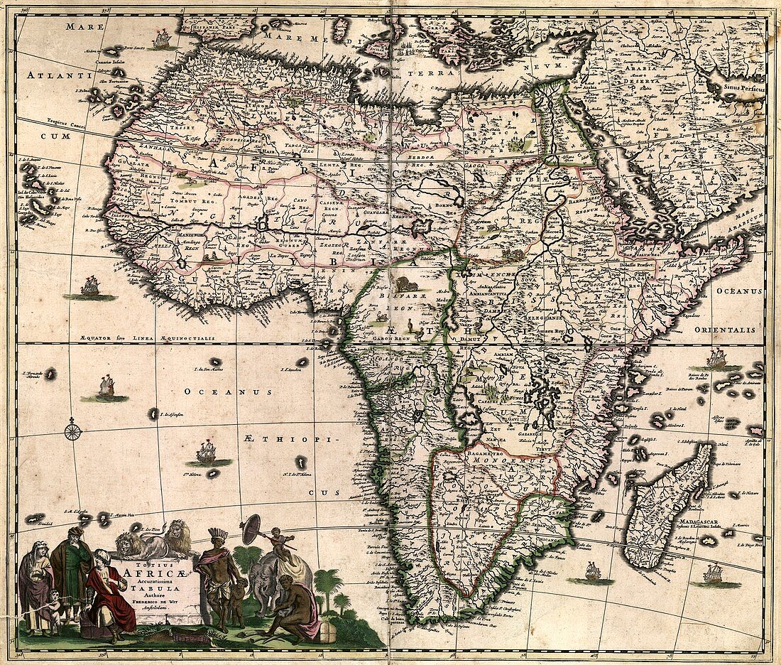 Map of Africa,1688