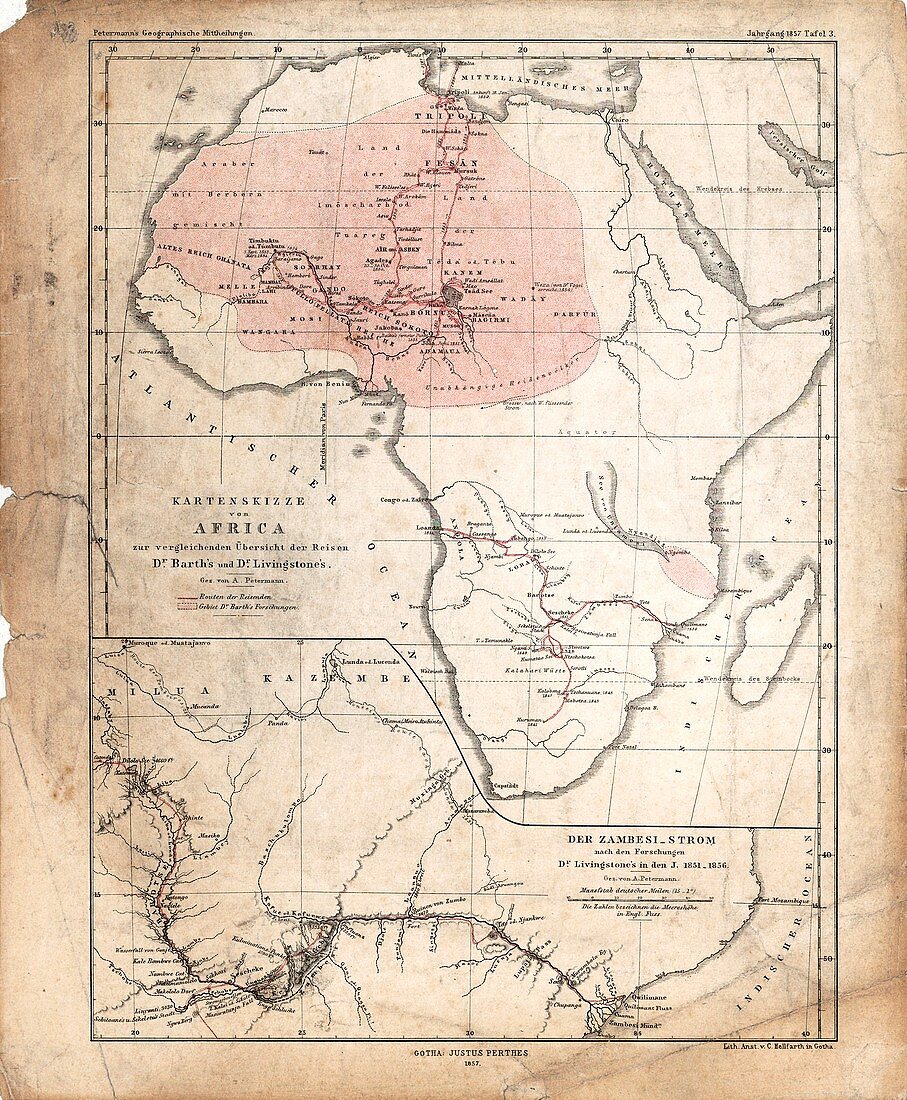 Barth and Livingstone's Africa,1857