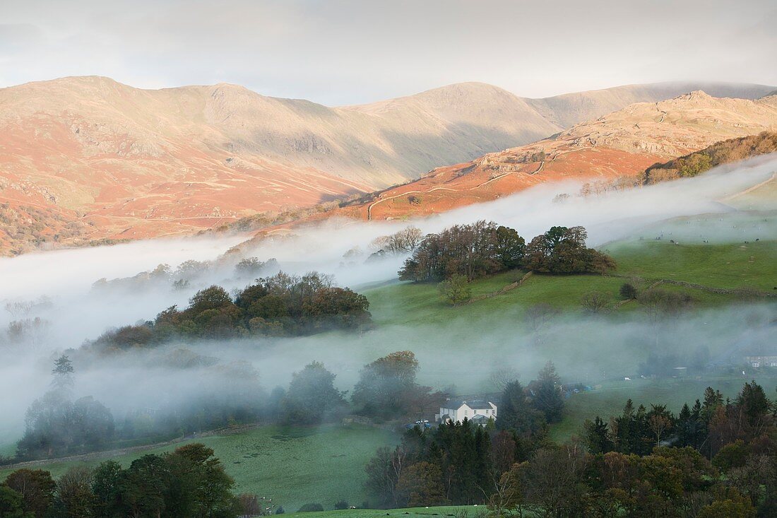 Temperature inversion over Ambleside,UK