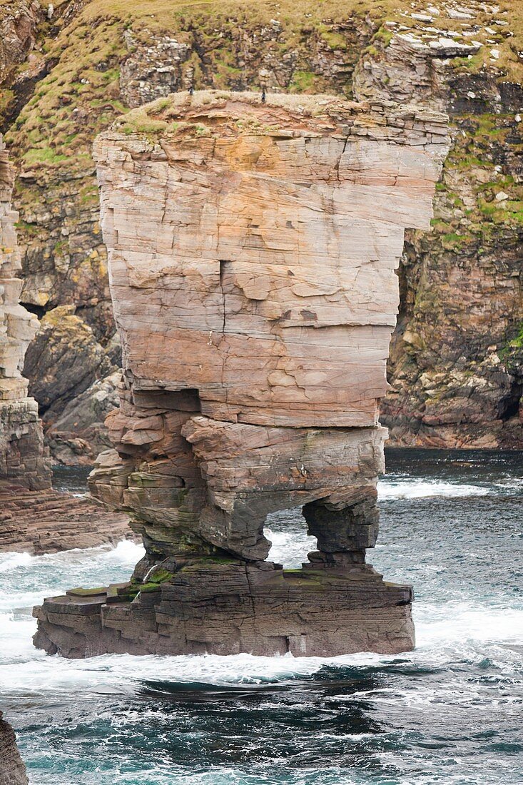 Yesnaby Castle sea stack,Orkney,UK