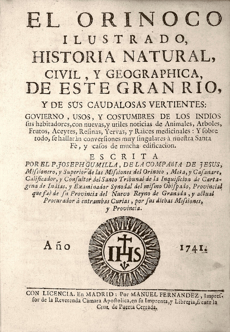 'The Orinoco illustrated' (1741)