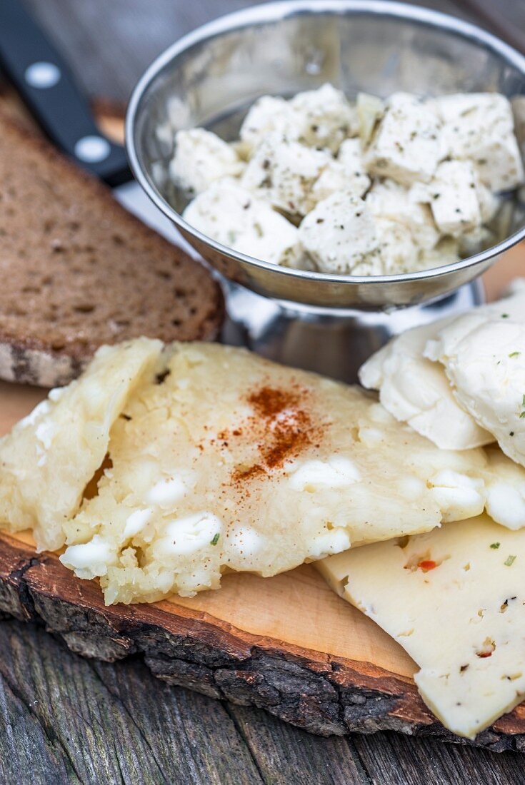 Supper with Bavarian cheese, Germany