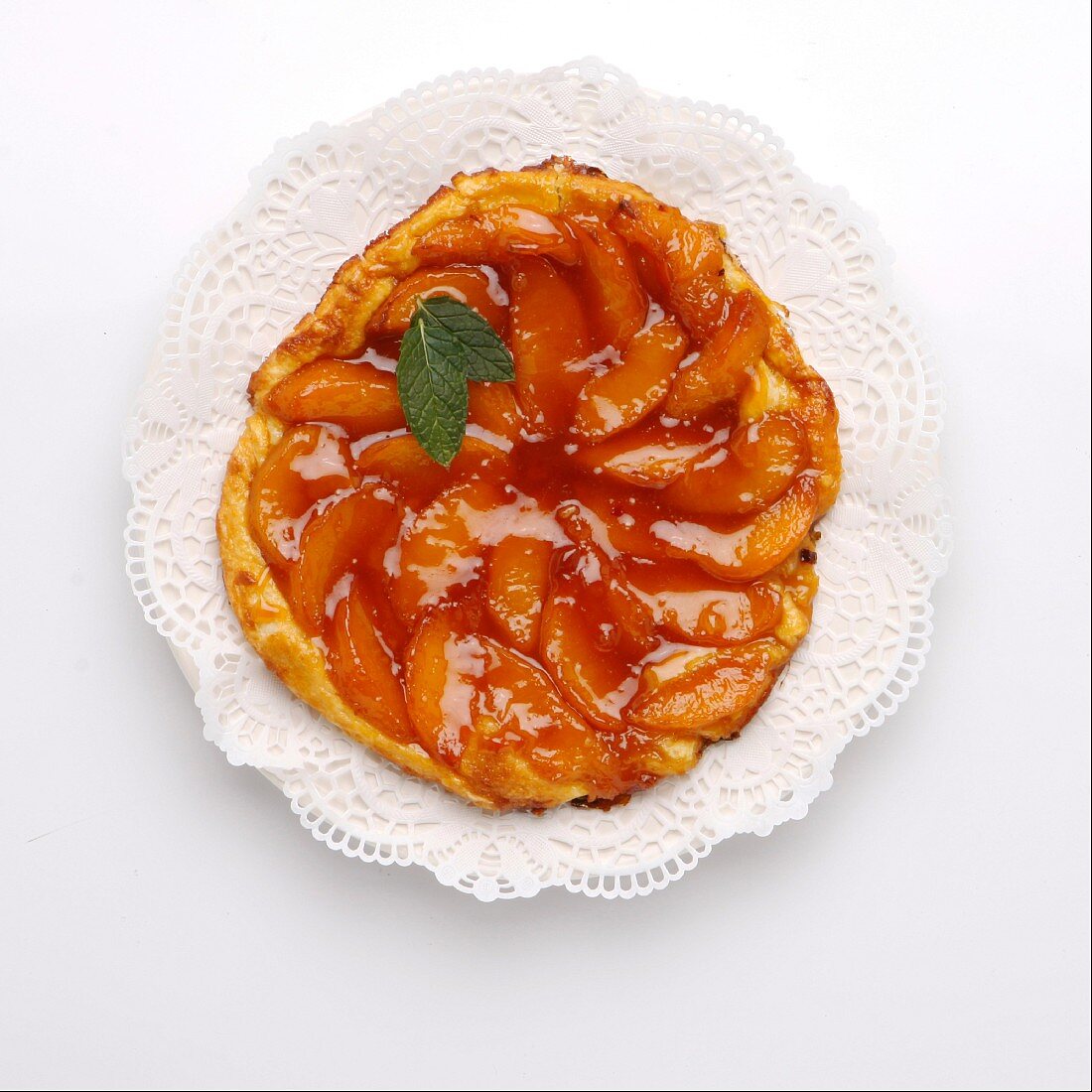 peach tatin tart (topic: tarts)