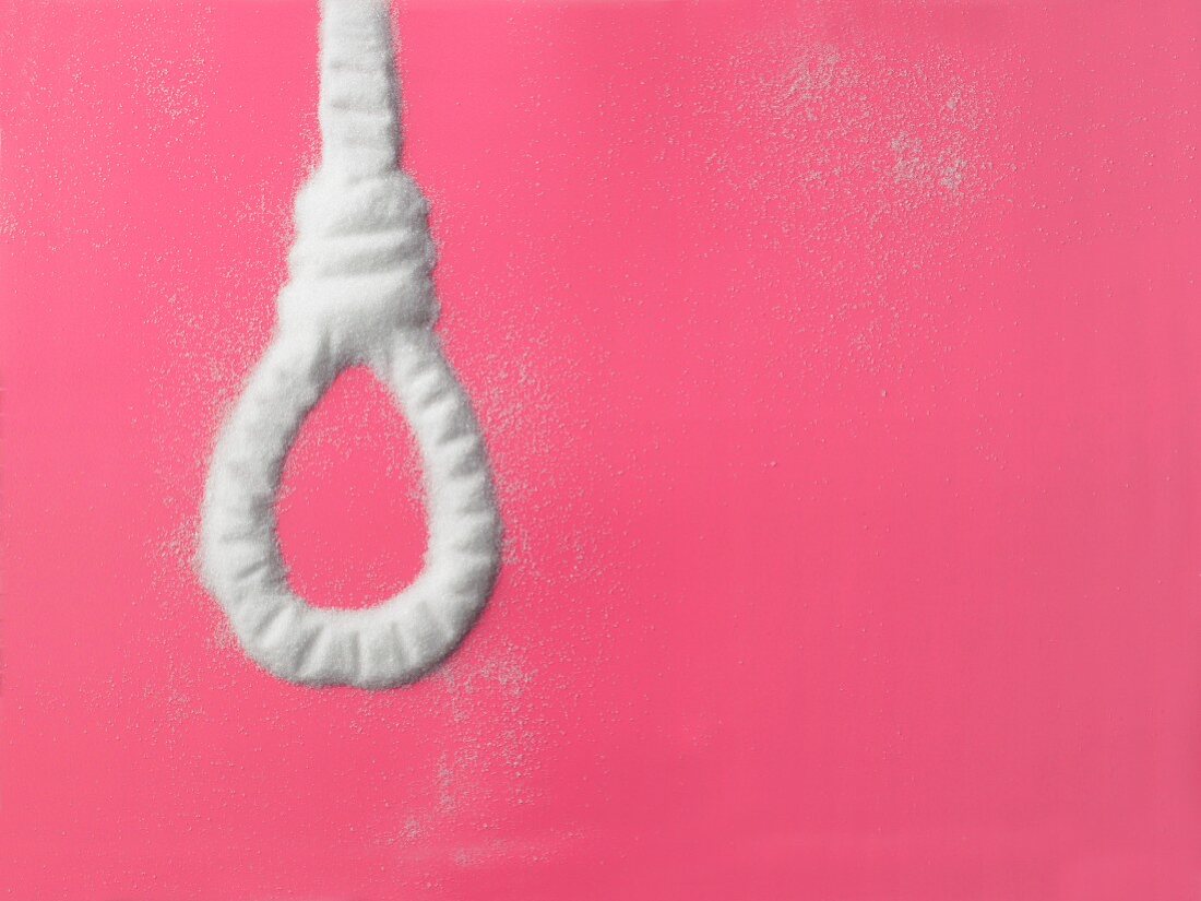 Sugar in the shape of a noose