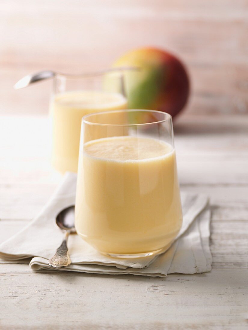 Iced mango lassi