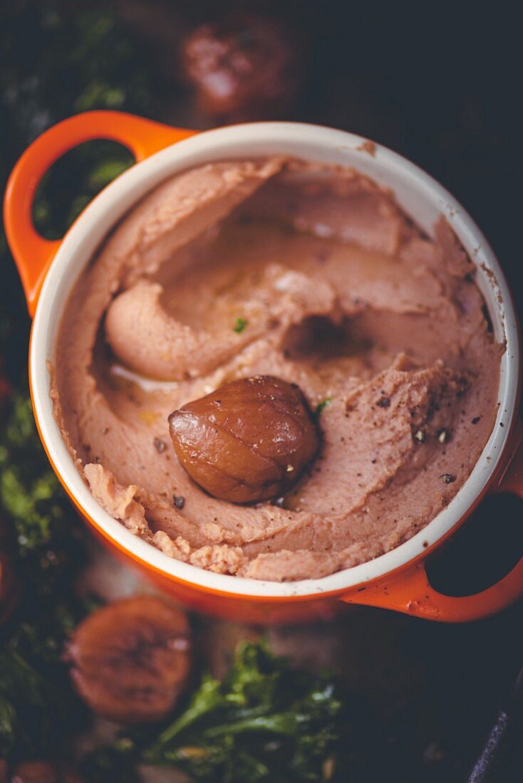 Jar of chestnut cream