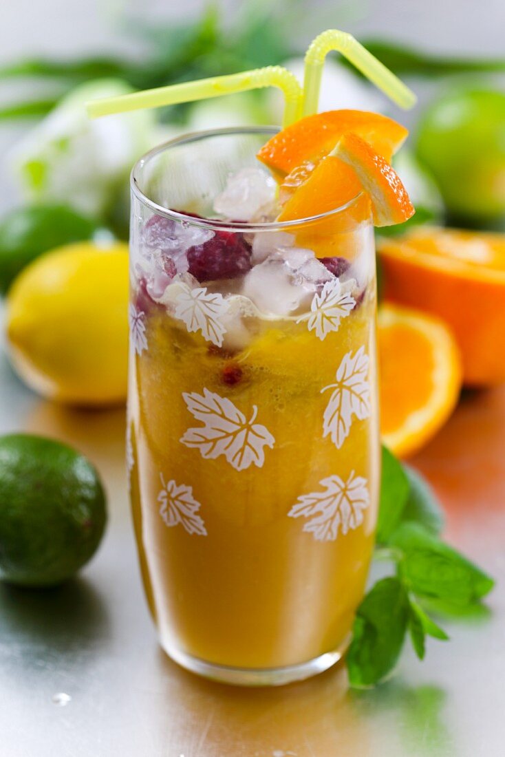 A citrus fruit drink