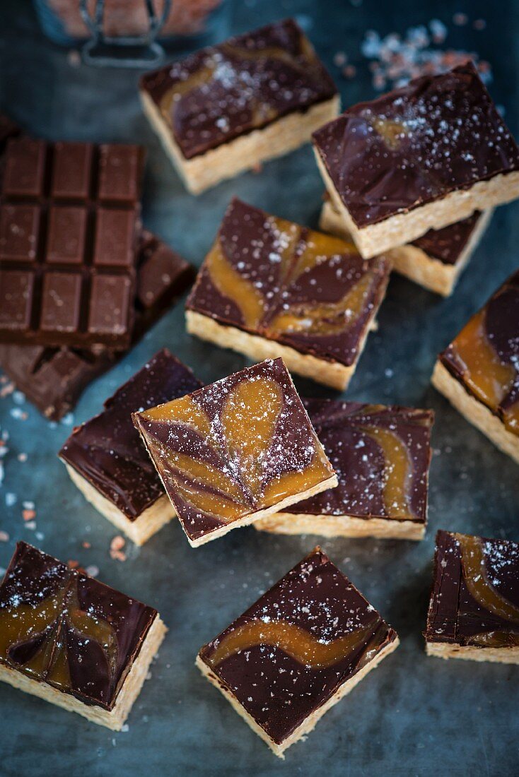 Rice waffles with salted caramel