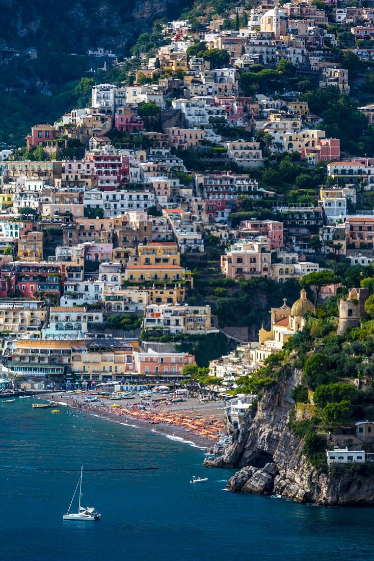 Altstadt von Positano, Amalfiküste, Italien