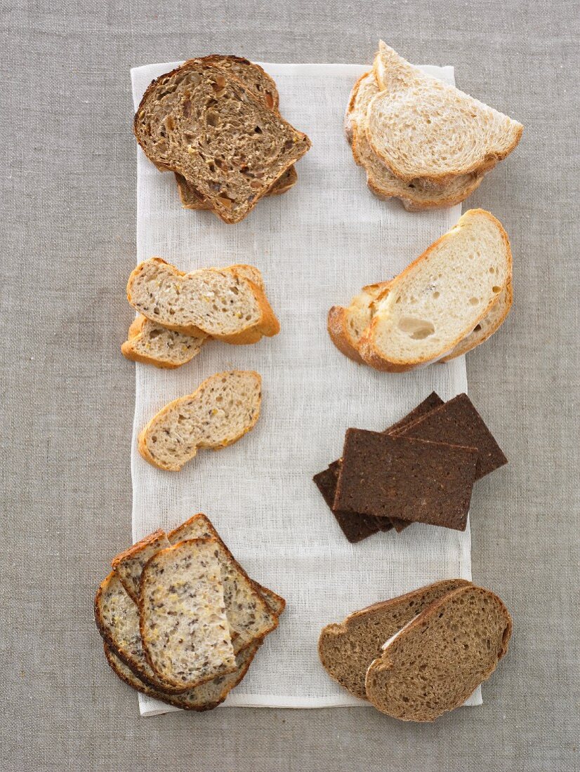 Verschiedenes Low-GI-Brot